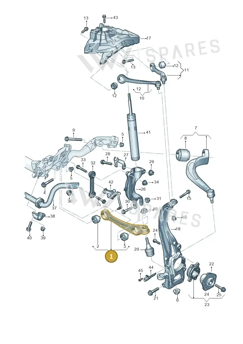 4M0407152L — Audi Q8 Quattro 3,0 (2018-) diagram 859407000, position 1