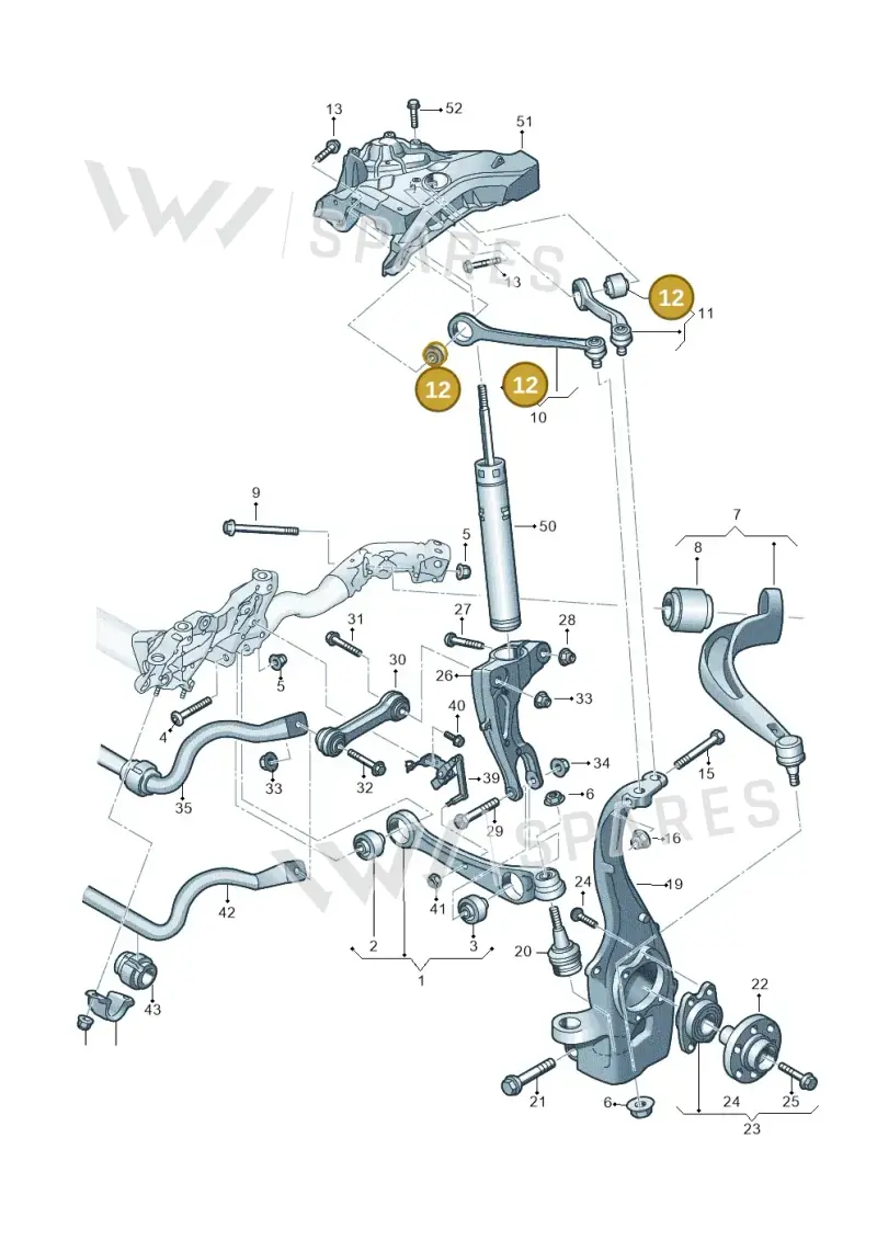 4M0407515D — Audi A6 2.0 (2018-) diagram 897407000, position 12
