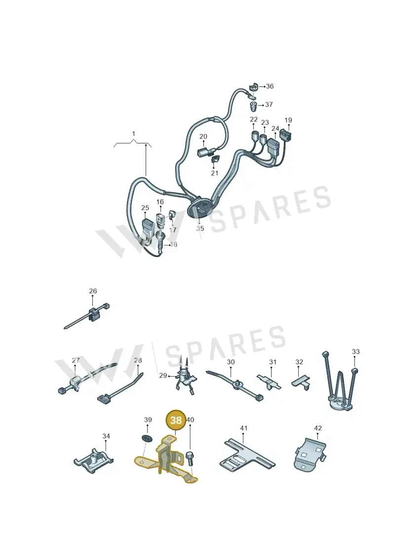 4M0407731B — Audi RS Q8 (2019-2025) diagram 595972040, position 38