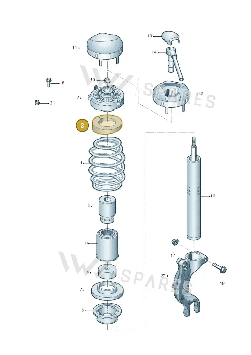 4M0411189 — Audi A6 L 2.0 (2018-) diagram 577411000, position 3