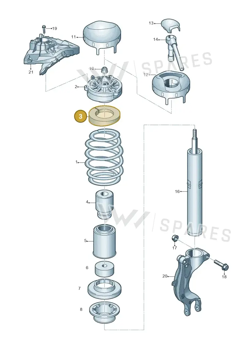 4M0411189 — Audi RS4 Avant (2017-) diagram 896411000, position 3