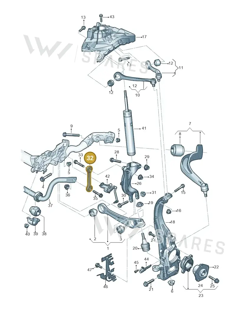 4M0411317 — Audi A4 2.0 (2015-2019) diagram 849407000, position 32