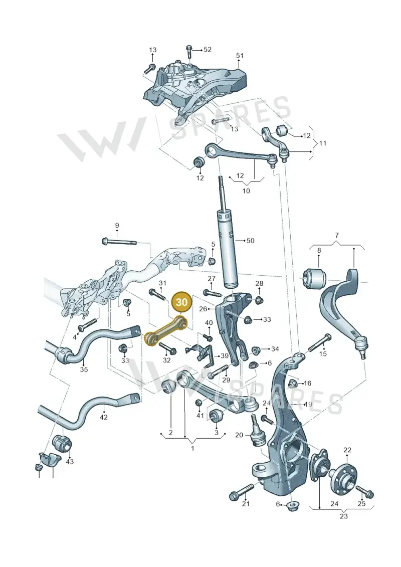4M0411317 — Audi A6 2.0 (2018-) diagram 897407000, position 30