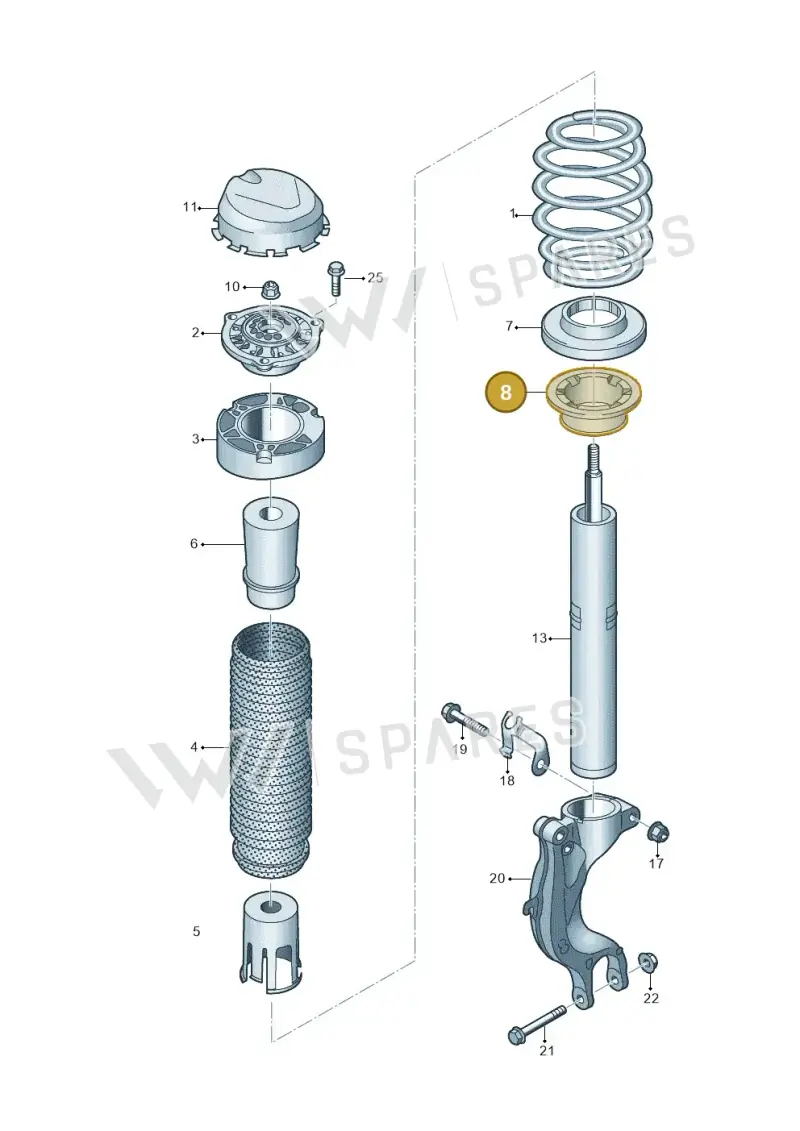 4M0412103A — Audi A5 Limo 2.0 (2024-) diagram 439411000, position 8