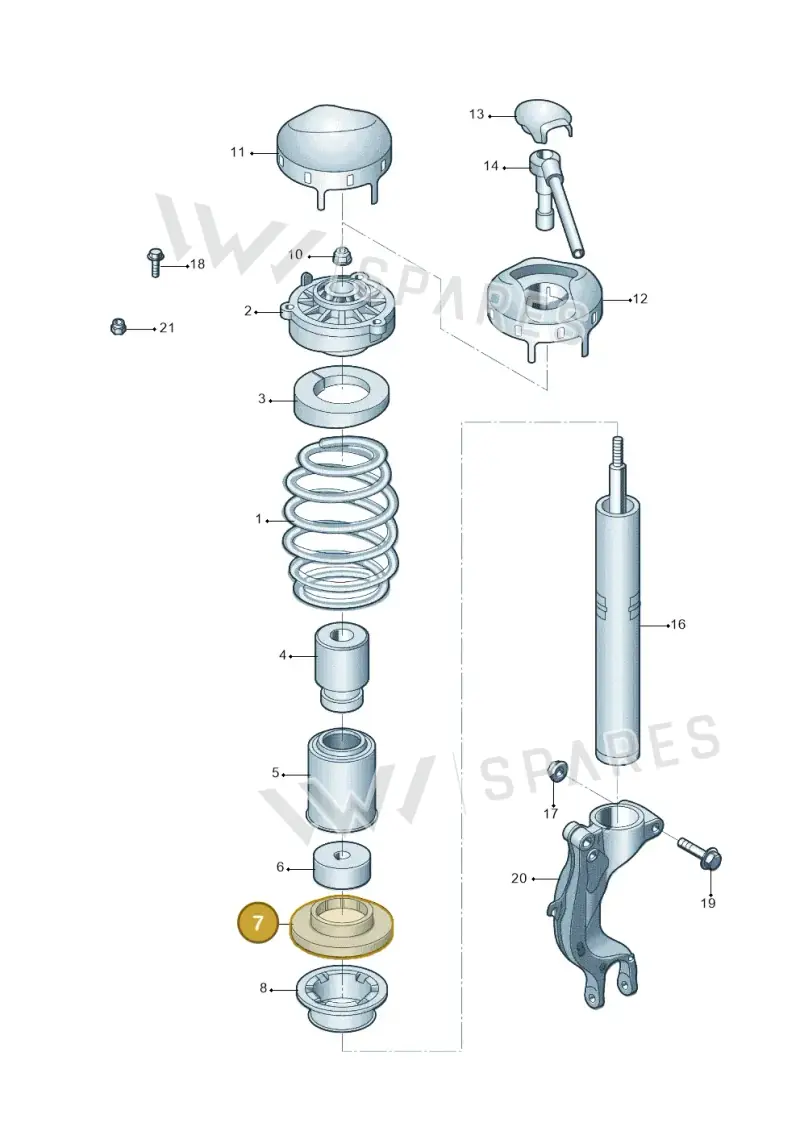 4M0412109A — Audi A6 L 2.0 (2018-) diagram 577411000, position 7