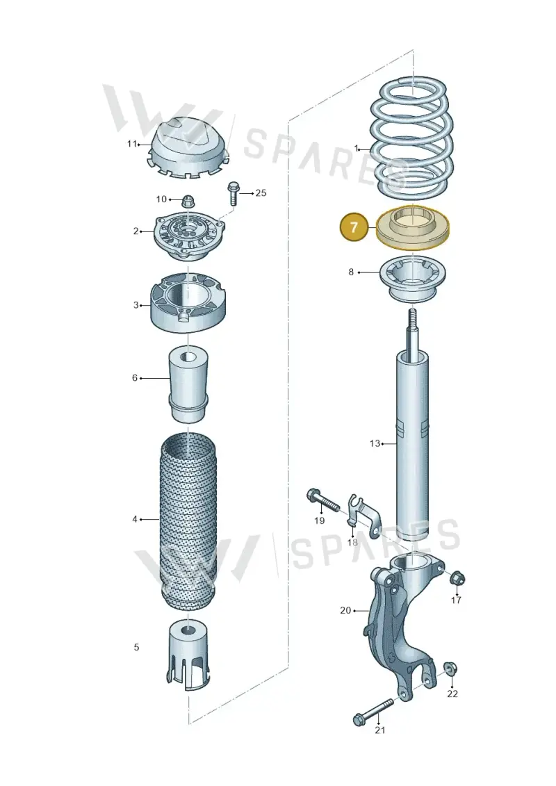 4M0412109A — Audi A5 Limo 2.0 (2024-) diagram 439411000, position 7