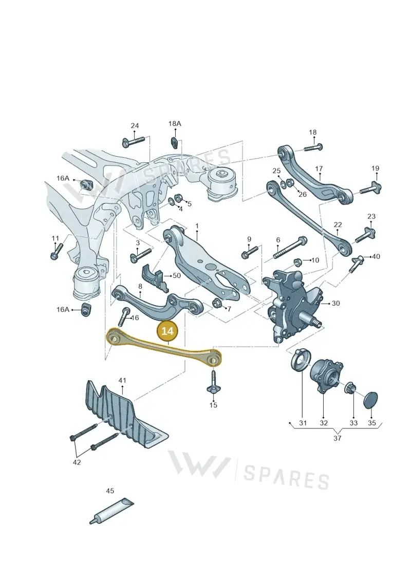 4M0505292L — Audi A6 (2018-2025) diagram 430505200, position 14