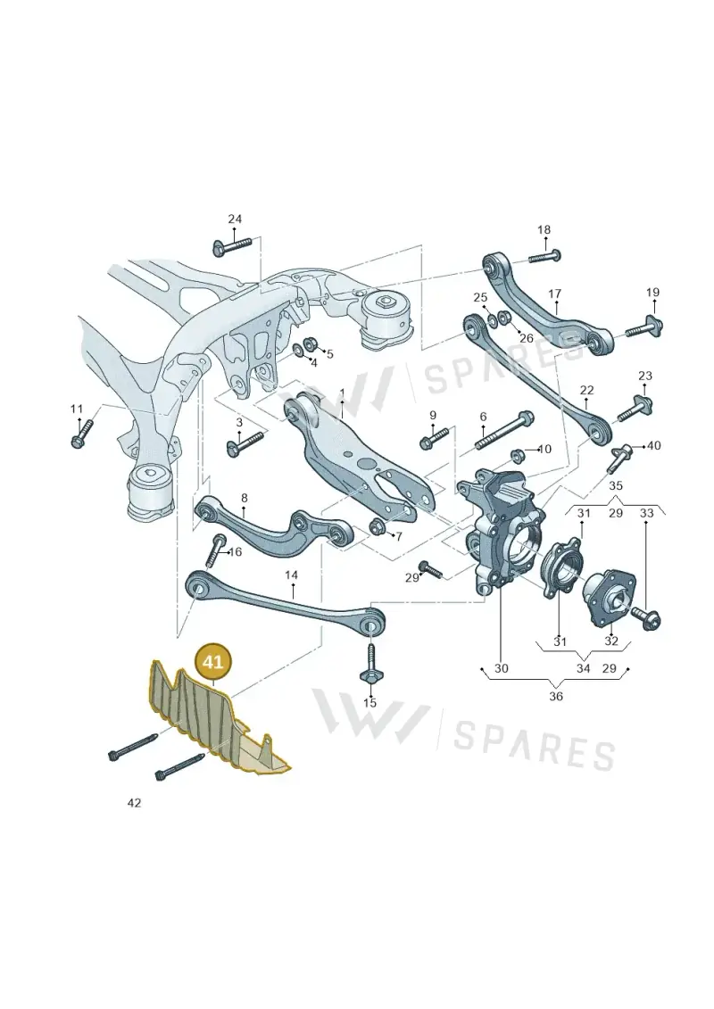 4M0505415C — Audi Q8 Quattro 3,0 (2018-) diagram 859505050, position 41
