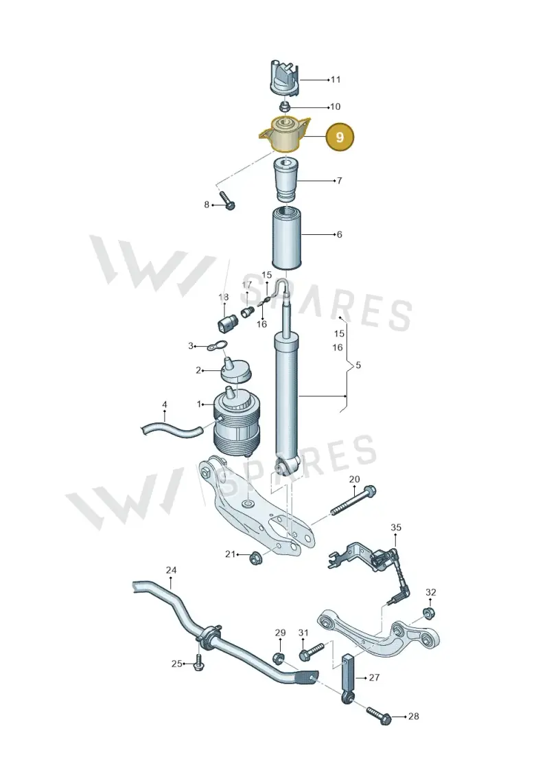4M0513353F — Audi Q8 e-tron (2018-2020) diagram 586511150, position 9