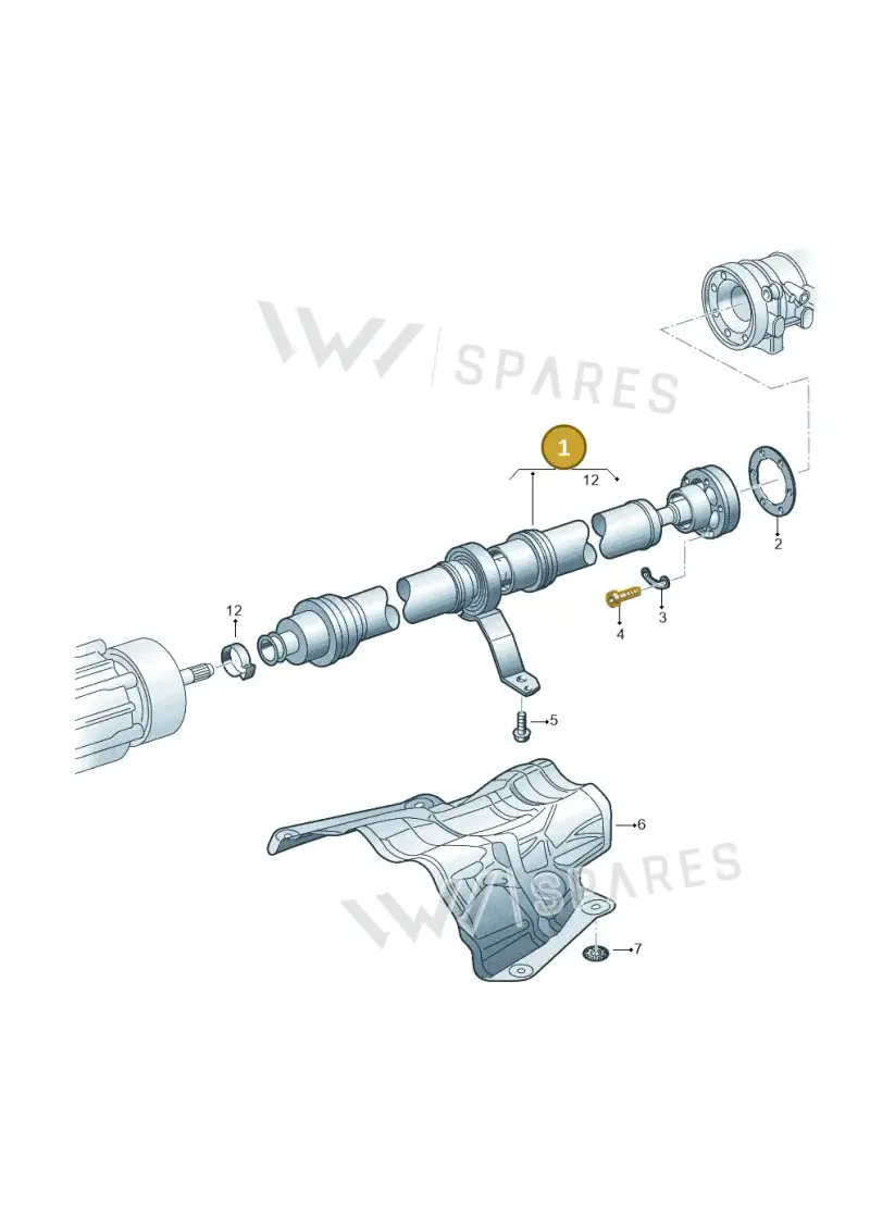 4M0521101BL — Volkswagen Touareg (2017-2025) diagram 439521000, position 1