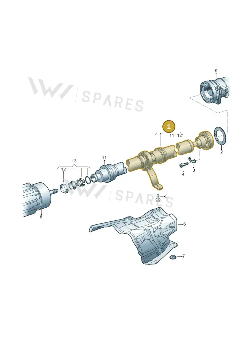 4M0521101DM — Audi Q7 qu. 3.0 TDI (2015-2019) diagram 788521100, position 1