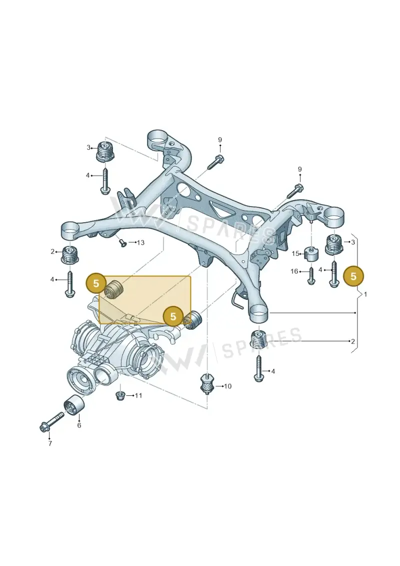 4M0599257R — Audi Q7 qu. 3.0 TDI (2015-2019) diagram 859505100, position 5