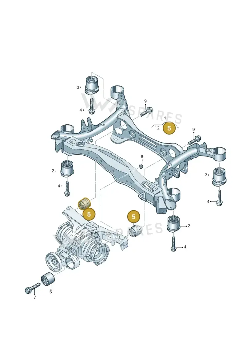 4M0599257R — Audi RS5 Sportback (2017-) diagram 847505100, position 5