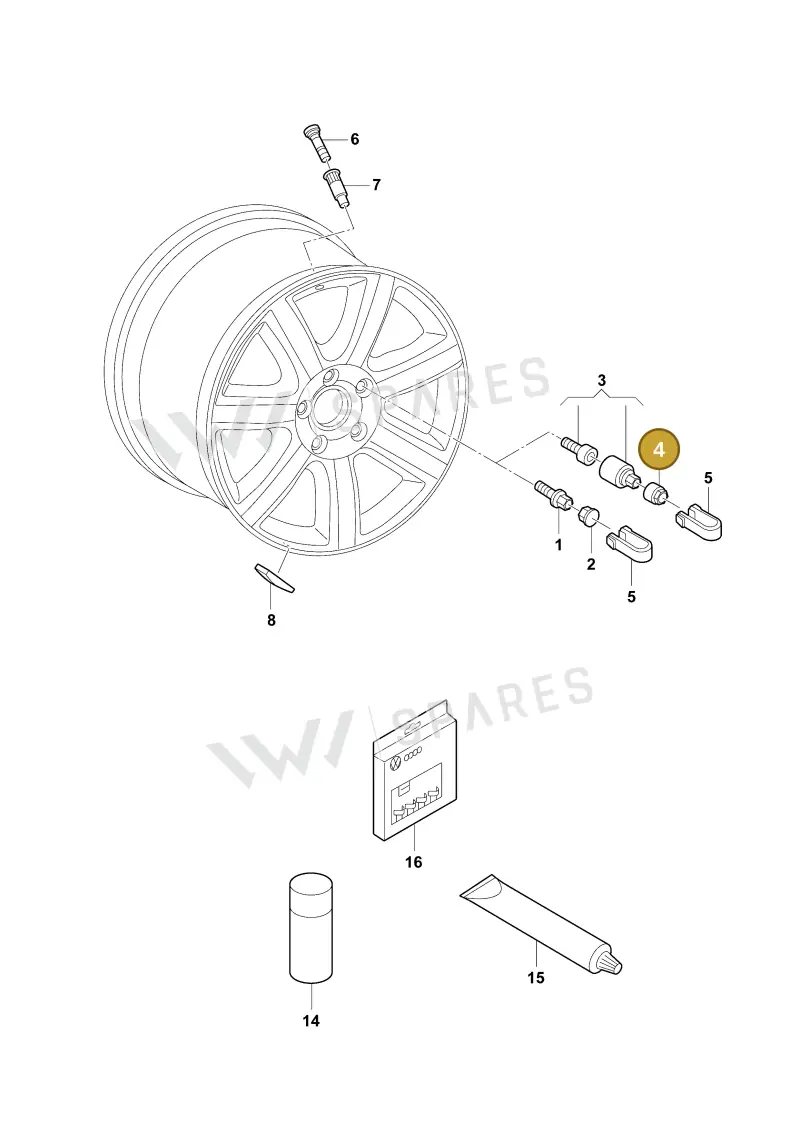 4M0601173A — Audi E-tron (2020-2023) diagram 4kc601020, position 4