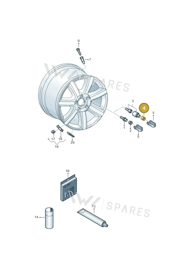 4M0601173A — Audi Q4 Sportback (2021-2022) diagram 745601200, position 4