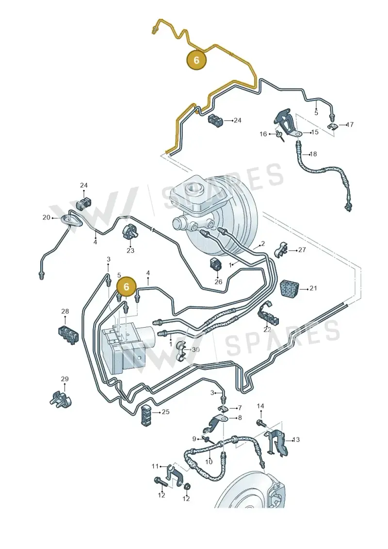 4M0614726L — Audi Q8 Quattro 3,0 (2018-) diagram 859611200, position 6