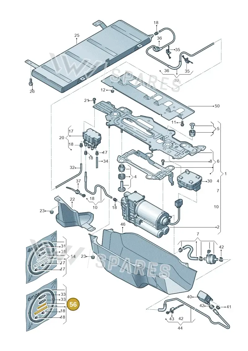 4M0698141A — Audi Q5 (2016-2020) diagram 896616300, position 56