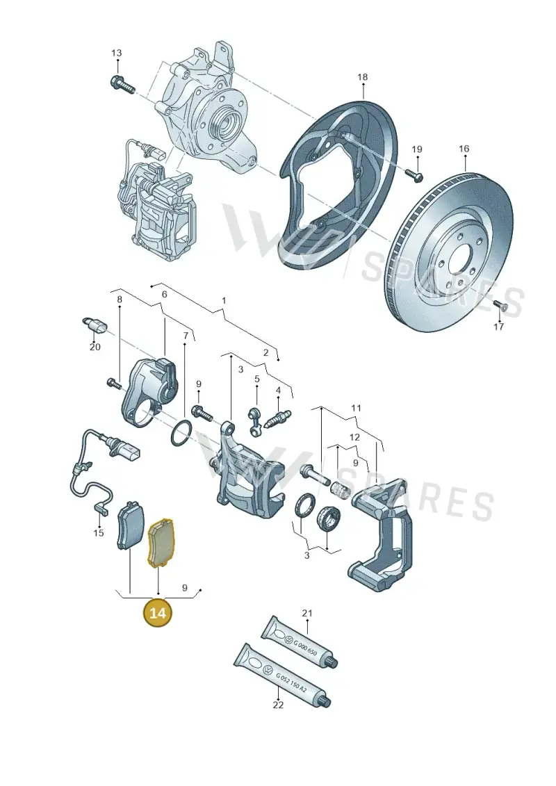 4M0698451BP — Audi Q8 (2018-2025) diagram 859615600, position 14