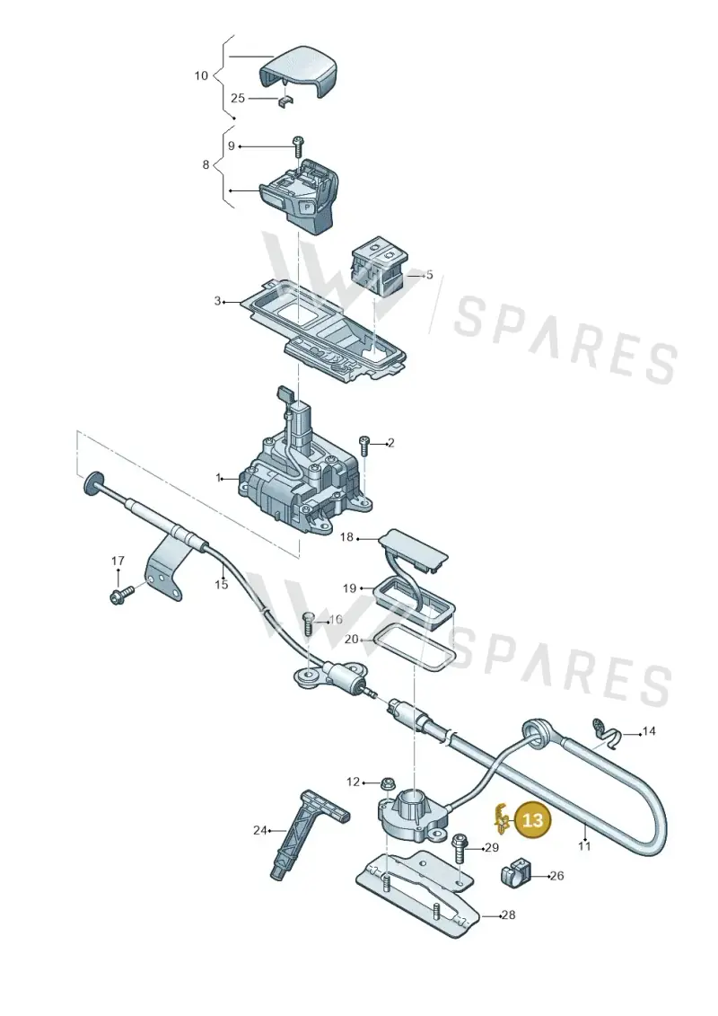 4M0713850 — Audi Q8 (2018-2025) diagram 429713100, position 13