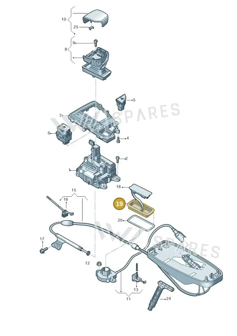 4M0713887 — Audi Q5 (2016-2020) diagram 896713100, position 19