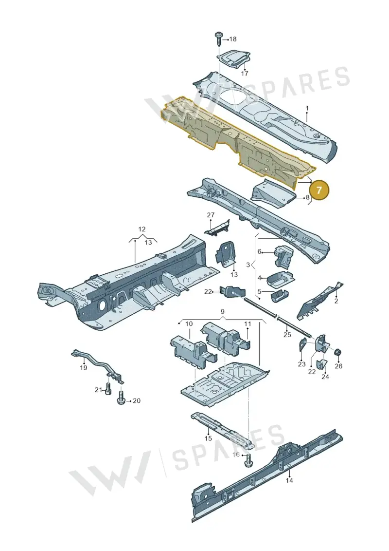4M0802081 — Audi Q7 (2015-2025) diagram 859803100, position 7