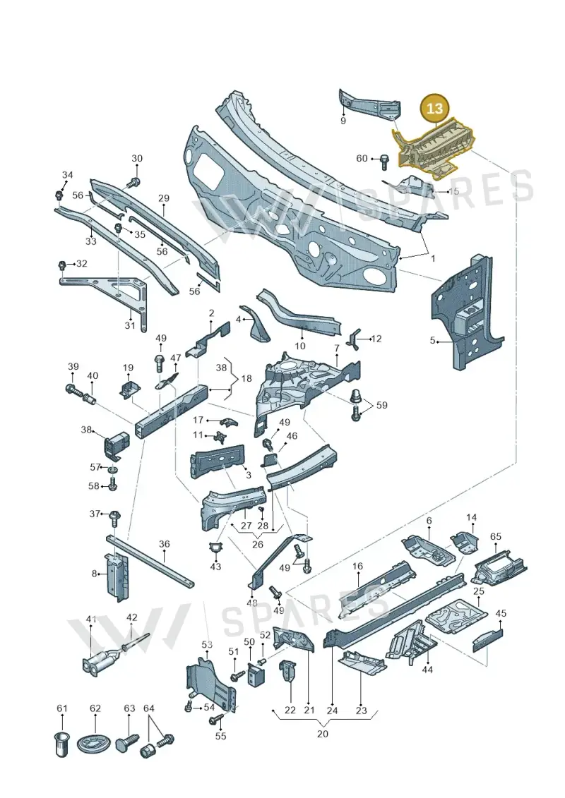 4M0802314J — Audi Q7 (2015-2025) diagram 859805000, position 13