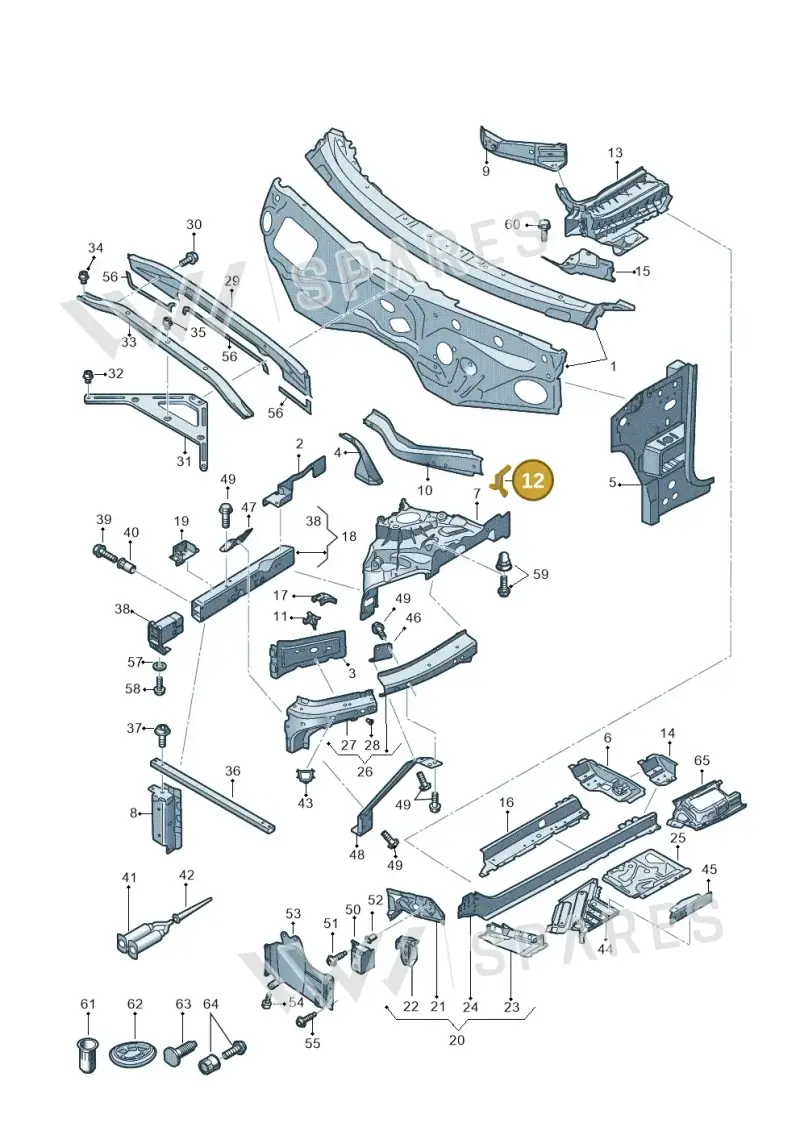 4M0802397C — Audi Q7 (2015-2025) diagram 859805000, position 12