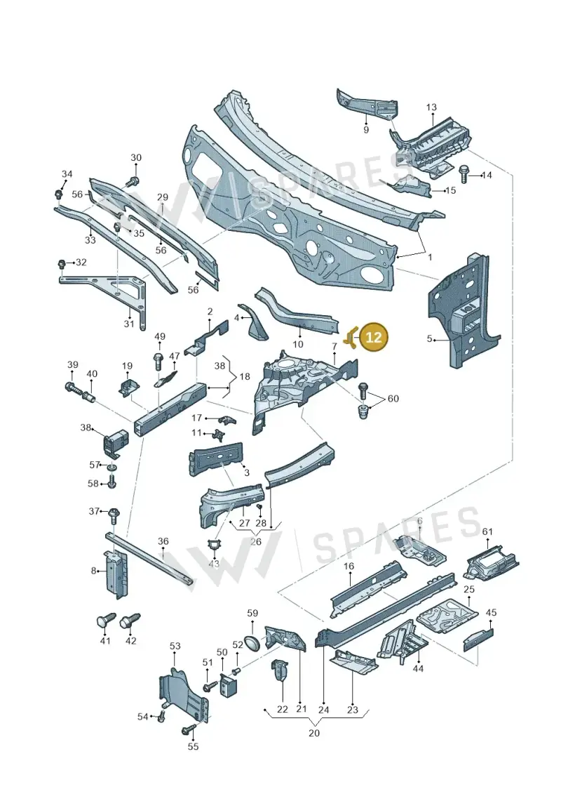 4M0802397C — Audi RS Q8 (2019-2025) diagram 429805000, position 12