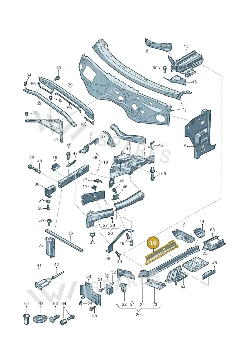 4M0803033C — Audi Q7 (2015-2025) diagram 859805000, position 16