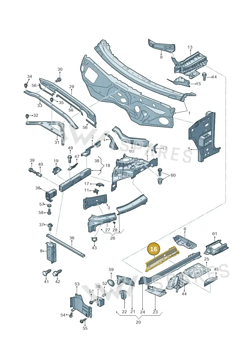 4M0803034F — Audi Q8 (2018-2025) diagram 429805000, position 16