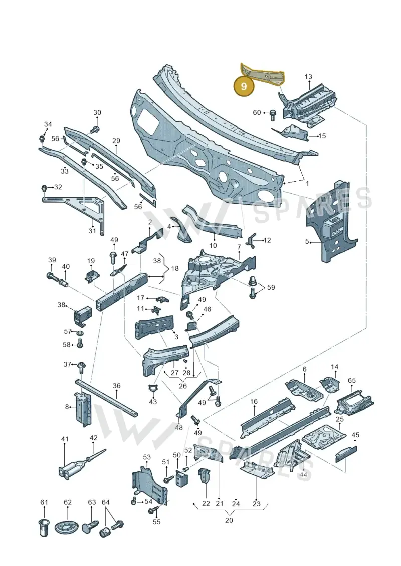 4M0803099 — Audi Q7 (2015-2025) diagram 859805000, position 9