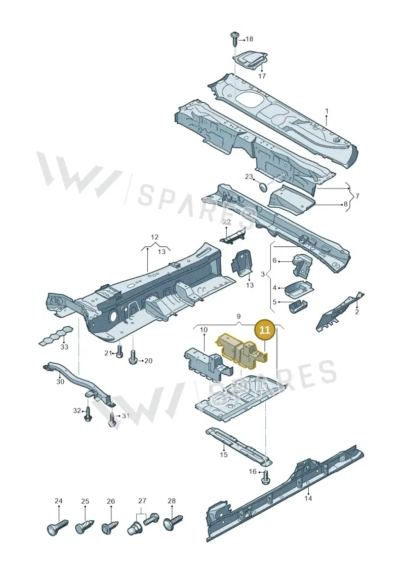 4M0803142D — Audi RS Q8 Quattro (2019-) diagram 429803010, position 11