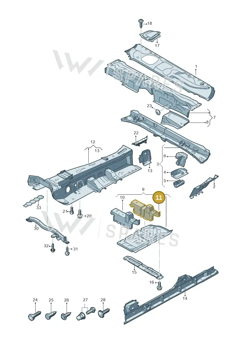 4M0803142E — Audi RS Q8 Quattro (2019-) diagram 429803010, position 11