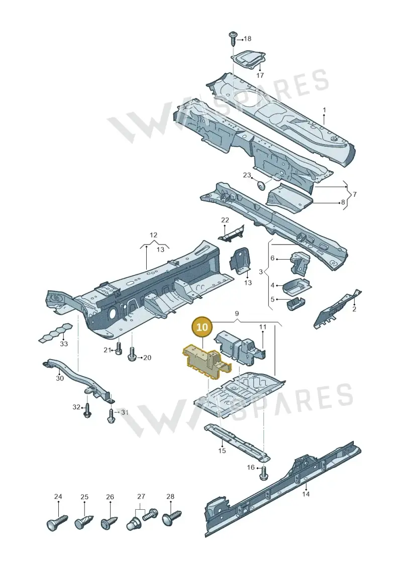 4M0803174C — Audi RS Q8 Quattro (2019-) diagram 429803010, position 10