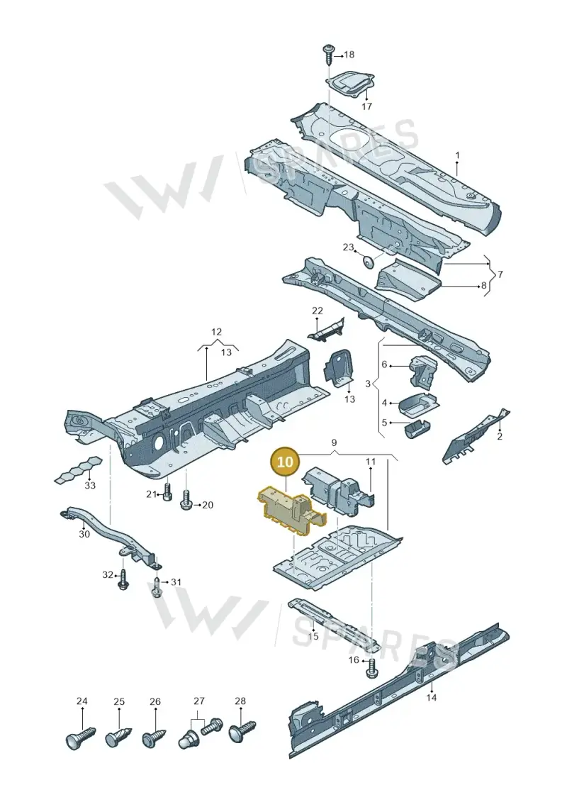 4M0803174F — Audi RS Q8 Quattro (2019-) diagram 429803010, position 10
