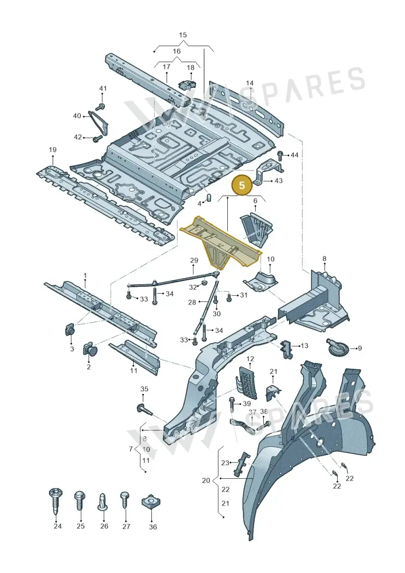 4M0803531D — Audi Q8 Quattro 3,0 (2018-) diagram 429803000, position 5