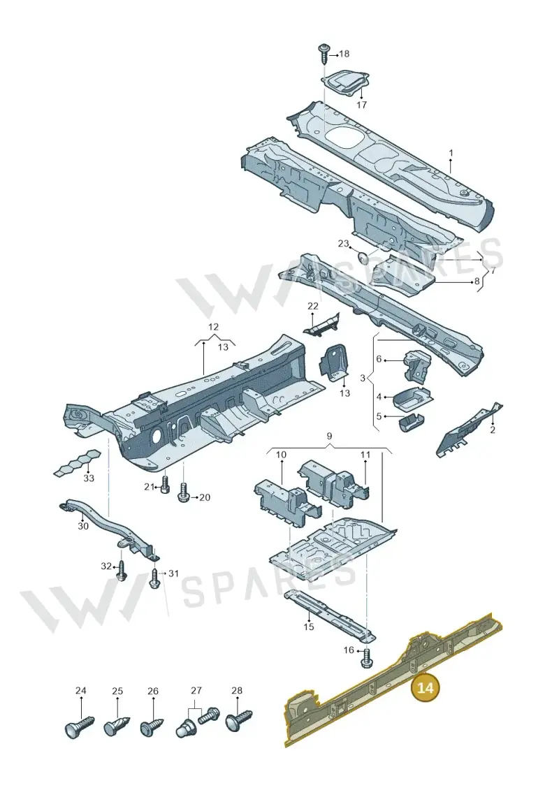 4M0803779AJ — Audi RS Q8 (2019-2025) diagram 429803010, position 14