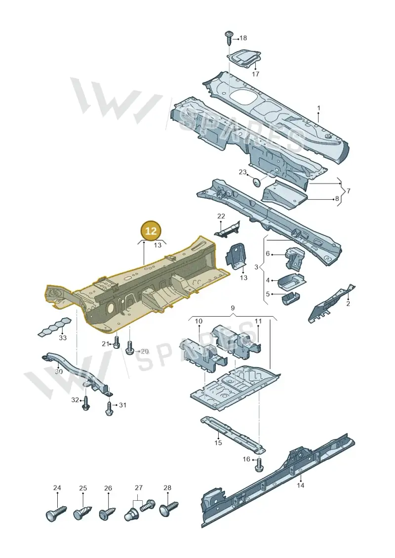 4M0804301A — Audi RS Q8 (2019-2025) diagram 429803010, position 12