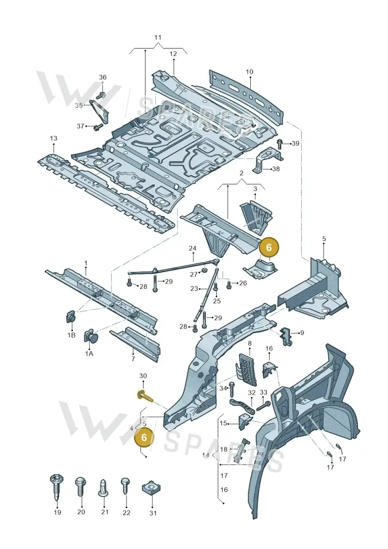 4M0804469B — Audi Q7 qu. 3.0 TDI (2015-2019) diagram 859803000, position 6