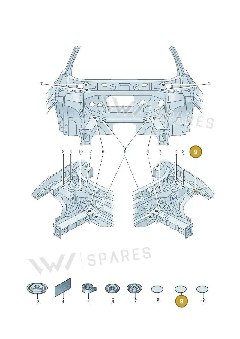 4M0804535A — Audi Q4 Sportback (2021-2025) diagram 89a803035, position 9