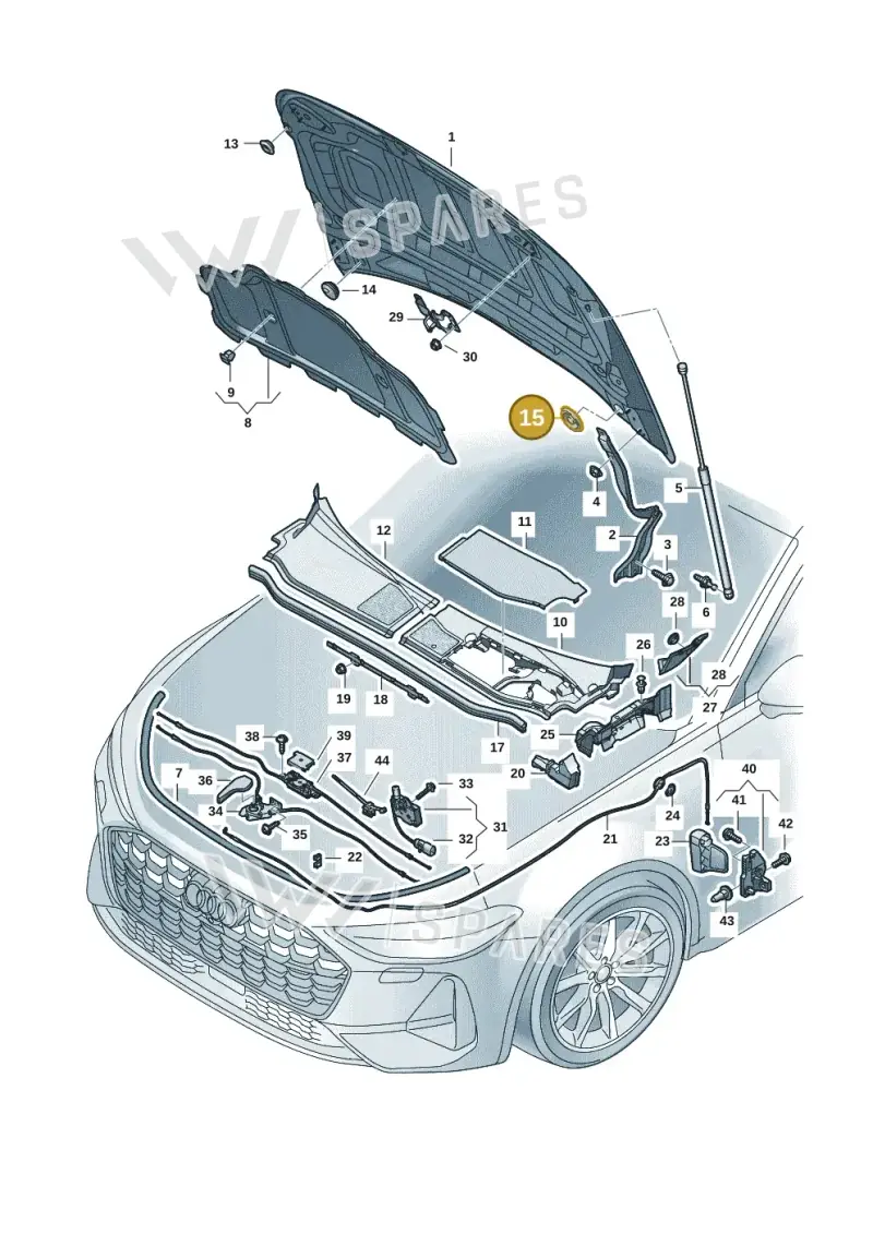 4M0804535A — Audi A5 Limousine (2024-2025) diagram 8wk823000, position 15