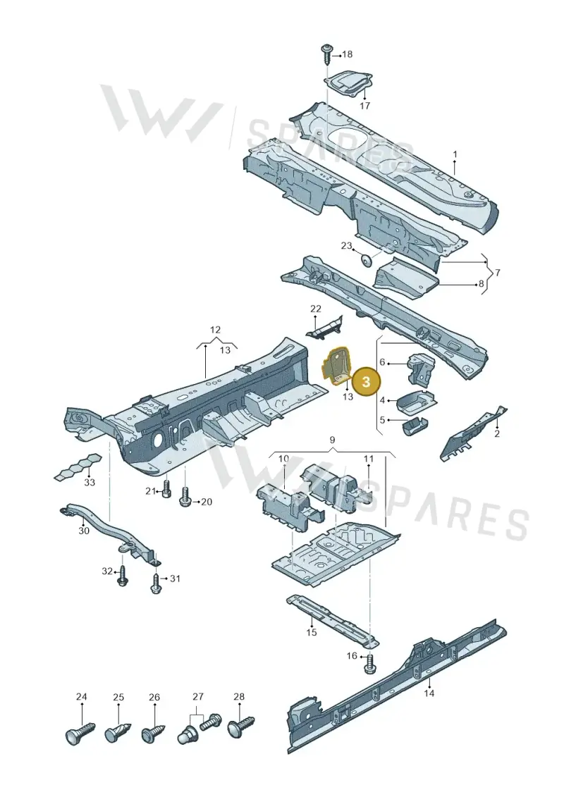 4M0804773D — Audi RS Q8 Quattro (2019-) diagram 429803010, position 3