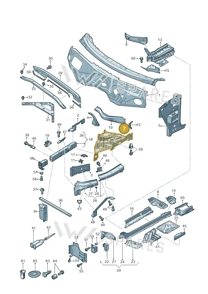 4M0805151D — Audi Q7 (2015-2025) diagram 859805000, position 7