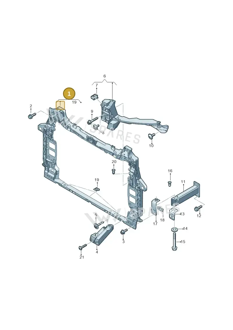 4M0805594F — Audi Q7 qu. 3.0 TDI (2015-2019) diagram 859805500, position 1
