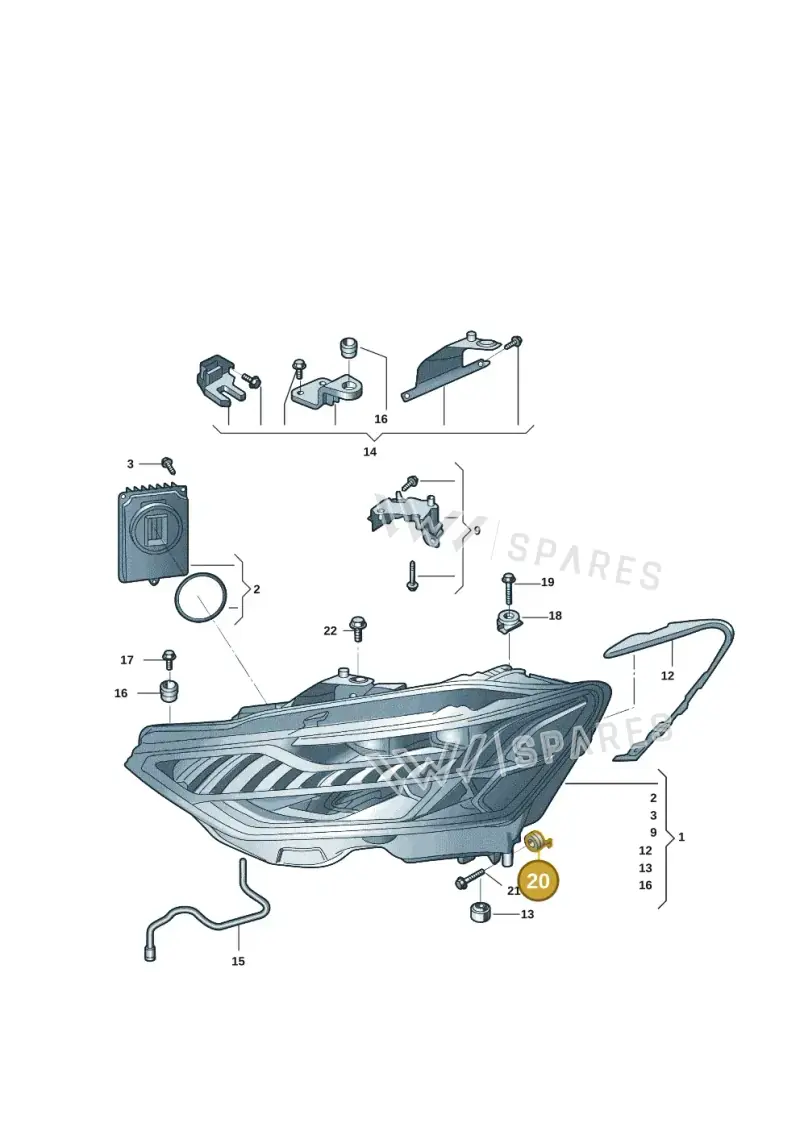 4M0806305 — Audi Q6 (2022-) diagram 4cg941000, position 20