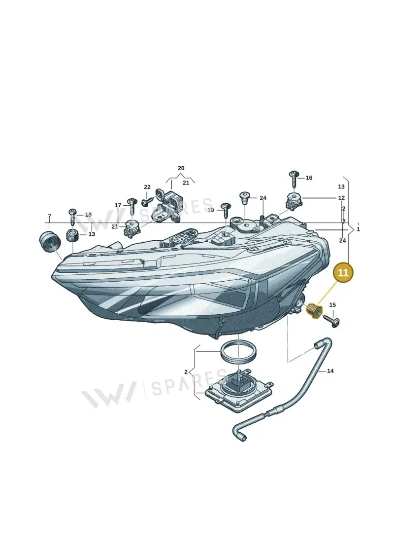 4M0806305 — Audi A5 Limousine (2024-2025) diagram 8wk941000, position 11