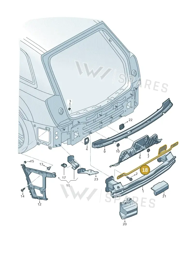 4M0807235A — Audi Q7 (2015-2025) diagram 859807055, position 18