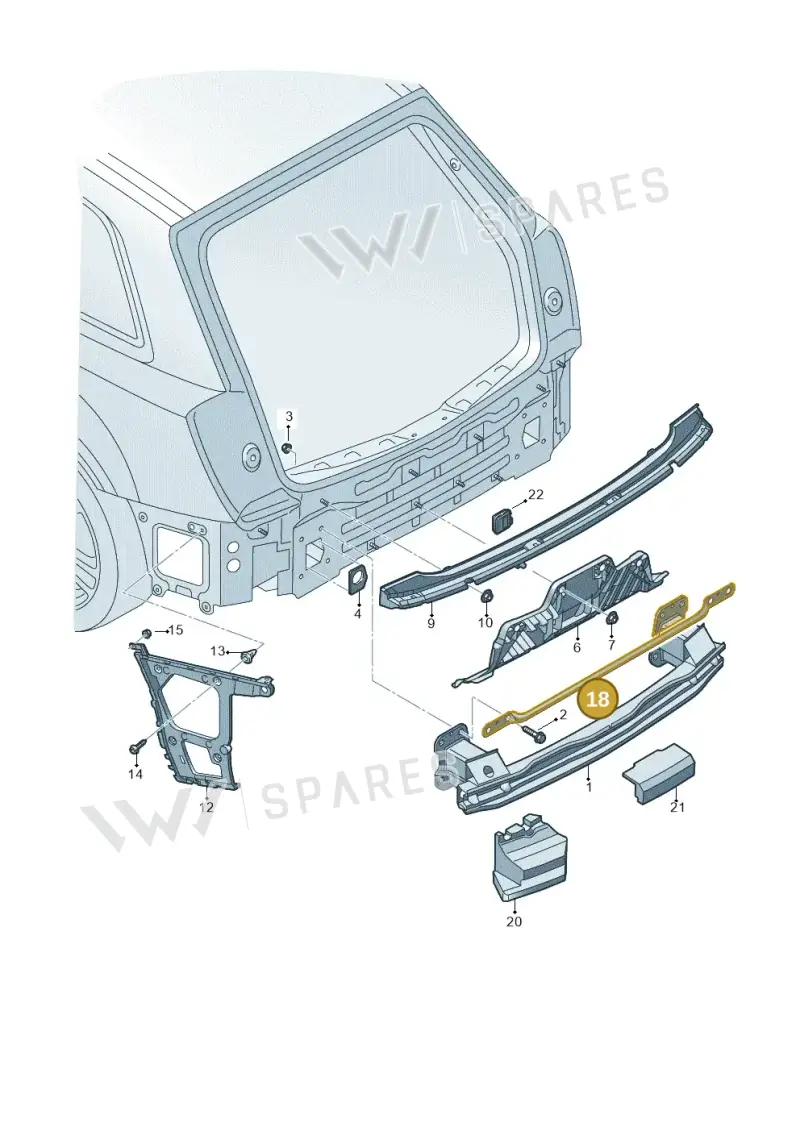 4M0807235A — Audi Q7 (2015-2025) diagram 859807500, position 18