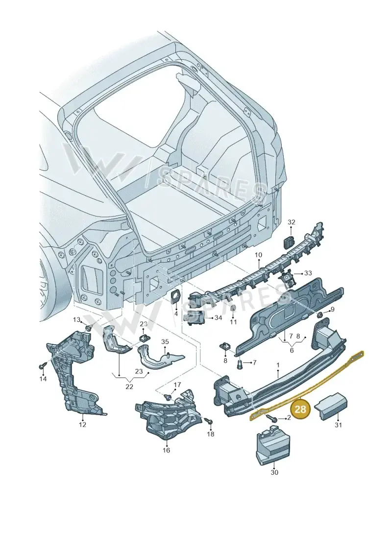 4M0807235A — Audi Q8 (2018-2025) diagram 429807050, position 28