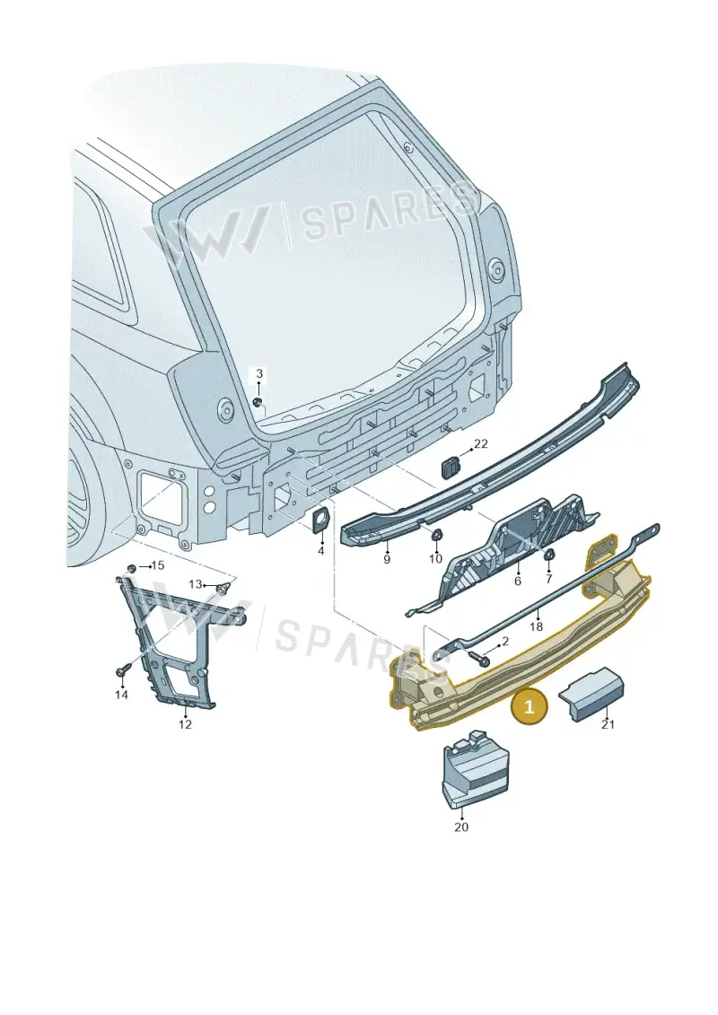 4M0807309 — Audi Q7 (2015-2025) diagram 859807500, position 1